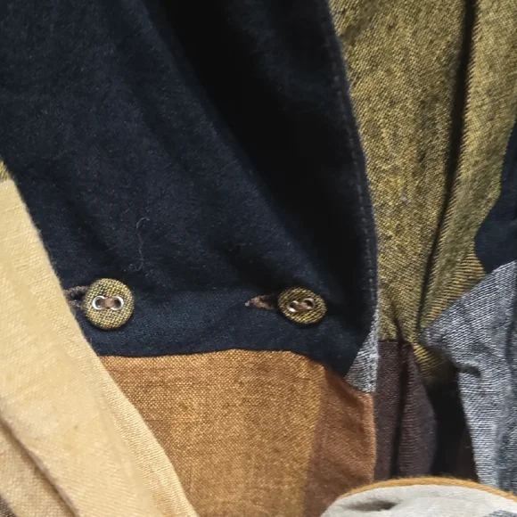 Rujuta Sheth Emily Maxi Dress Marni Chex with Front Tie Size Large - Picture 5 of 8